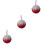 3Pièces Accessoires Auto Pendentifs Strass Multicolores Décor Suspendu 5