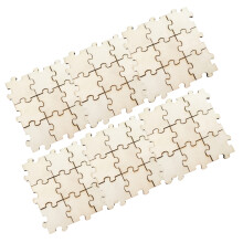150 Pièces Tranches Bois Diy Puzzles Éducatif Pour Enfants 30mm