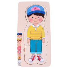 3 Pièces Bois Anatomie Corps Enfant