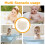 Éponge Douce Muslin Blanche Pour Bain Enfant Et 4