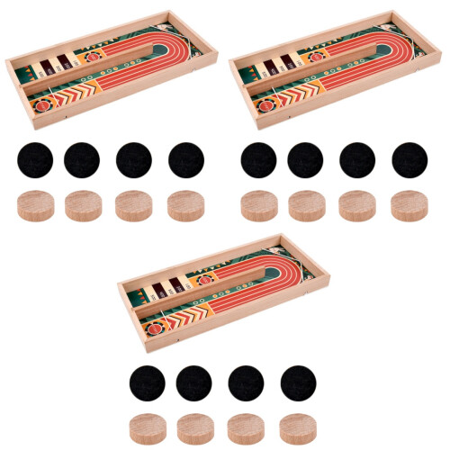 3 Pièces Jeu De Tir Sur Table En Bois Éjection D'Échecs Pour Enfant 2