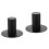 2Pièces Base Support Enceinte En Fer Noir Professionnel Durable 5