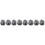 8Pcs Metallic Black Pom Poms Cheerleading Props for Dancing 6