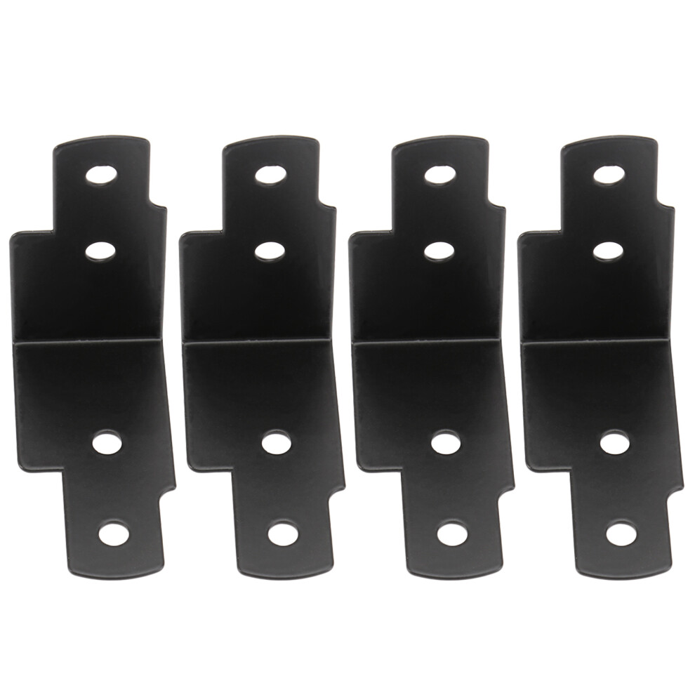 12Pcs Antique Iron Vintage Luggage Case Corner Brackets Black 3621985774822