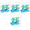 4Pièces Circuit Plastique 1-3 Ans Vert Et Éducatif 3