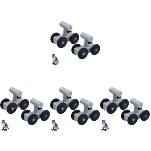 4Paires Roller Oiseaux Didactiques Matériau Résistant 1