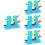 4Pièces Circuit Plastique 1-3 Ans Vert Et Éducatif 6