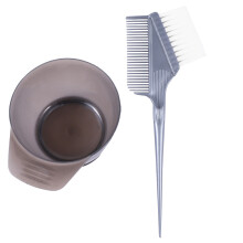 2Pcs Plastic Tinting Bowl With Handle For Hair Coloring