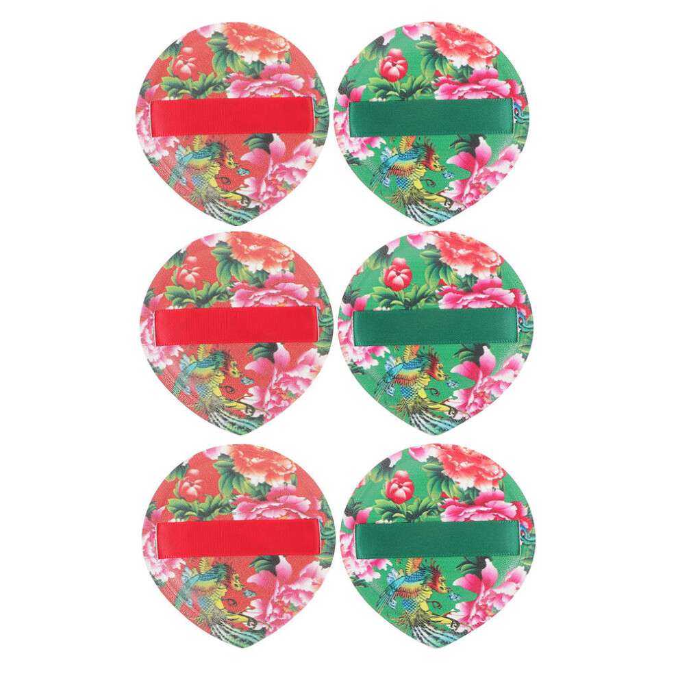 Inoomp 6Pcs Teardrop Makeup Pads For Powder And Foundation Application