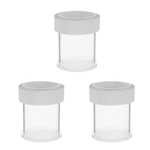 3Pcs Floating Acrylic Fish Feeder For Guppies And Shrimp 2