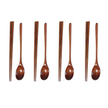 12 Sets Of Handmade Wooden Chopsticks And Spoons Japanese Style