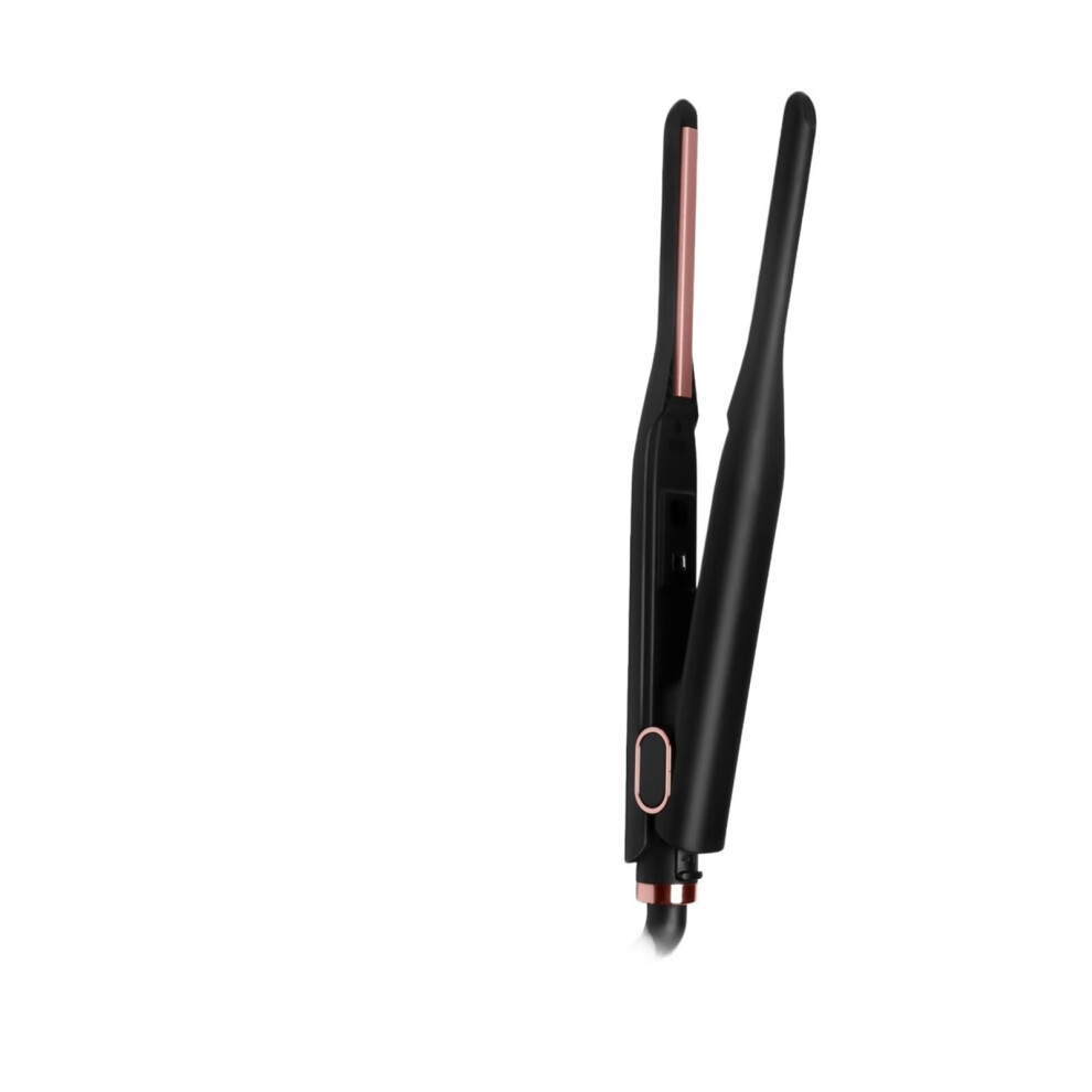 Black Ceramic Curling Iron With Fast Heatup, Digital Temperature Control, Antiscald, Eu Size