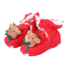 2 Pairs Of Baby Winter Shoes Warm Floor Sole Prewalker