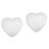 2 Pcs Professional White Heart-Shaped Modeling Craft 5