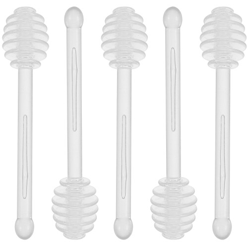 5Pcs Honey Stirring Sticks Syrup Dipper Jar Tool