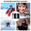 2Paires Chauffants USB Étanches Bleus Chauds Confortables Ski 10