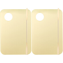6Sets Professional Golden Makeup Mixing Plate Lightweight Travel Kit