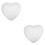 2 Pcs Professional White Heart-Shaped Modeling Craft 7