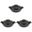 3Pcs Ceramic Cooking Pot With Lid For Soup Hot Pot 2