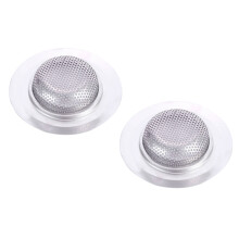 2 Pack Sink Food Strainer Filter Perforated Mesh Wide Rim Kitchen