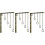 3Pcs European Wrought Iron Step Clothing Rack Wall Display Frame 4