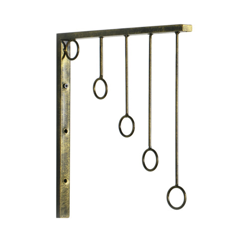 3Pcs European Wrought Iron Step Clothing Rack Wall Display Frame