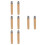 8 Pcs Wooden Handle: 17cm Solid Wood Grip For Files And 3