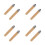 8 Pcs Wooden Handle: 17cm Solid Wood Grip For Files And 5