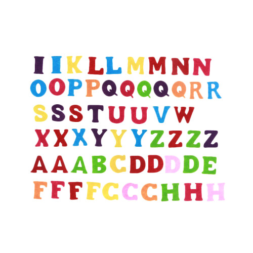 150Pcs Assorted Felt Abc Letters for Kids Creative Craft Projects 2