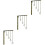 3Pcs European Wrought Iron Step Clothing Rack Wall Display Frame 5