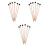 18 Pcs Solid Wood Rubber Drumsticks Keyboard Gavel 3