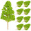 20 Pcs Miniature Sand Table Tree Model Artificial Decoration 3