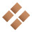 4Pcs Grid Printed Cork Board Blocking Mat For Crochet Macrame Craft 4