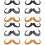 12 Pcs Fake Mustache Artificial Beard For Party 7