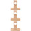 3Pcs Ceiling Mount Closet Pole Bracket Wood Rod Holder 6