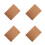 4Pcs Grid Printed Cork Board Blocking Mat For Crochet Macrame Craft 5
