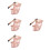 4Pcs Small Dog Muzzle Nylon Plastic Anti-Bite Mouth Cover 8