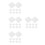 40 Pcs Wedding Cake Dummy Set Square Foam Display Model Party 10