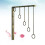 3Pcs European Wrought Iron Step Clothing Rack Wall Display Frame 10