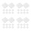 40 Pcs Wedding Cake Dummy Set Square Foam Display Model Party 9