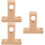 3Pcs Ceiling Mount Closet Pole Bracket Wood Rod Holder 5