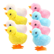 16 Pcs Wind Up Chicken Jumping Chick Shape Toys Pet Toy