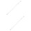 2Pcs Tension Shower Curtain Rod Telescoping 30-50cm 5