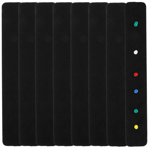 4 Sets Adhesive Bar Strips Decorative Felt Wall Bulletin Boards 2