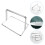 4Pcs Baffle Holder Divider Panel Clip Mobile Screen Desk Bracket 8