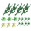 36 Pcs Artificial Tree Model Mini Plants For Train Layout 1