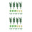 36 Pcs Artificial Tree Model Mini Plants For Train Layout 9