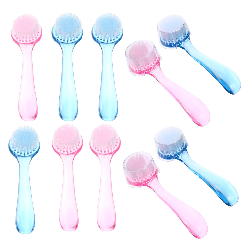 Iplusmile 20 Pcs Handle Grip Fingernail Cleaning Brushes Nail Dust Hand Cleaner