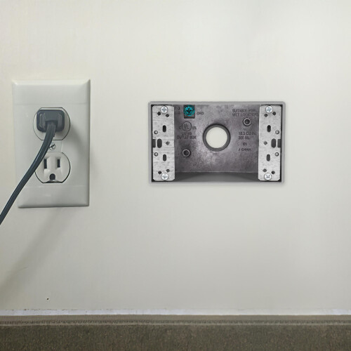 1Boîte De Jonction En Aluminium Sans Couvercle Murale Argentée 2