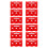 36Pcs Durable ABS Traffic Fence Models Red for Kids Simulation Playset 2